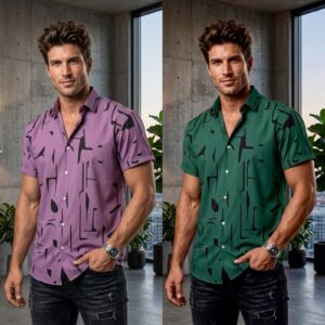 2 Pcs combo[Light Purple&Bottel Green]