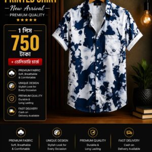 INK SPLASH shirt NAVY